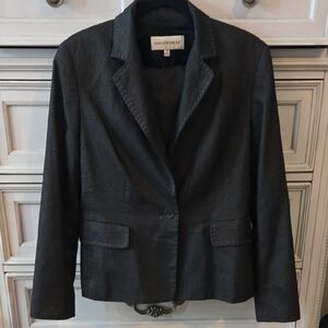 Jones New York Gray Blazer Tailored Skirt Suit
